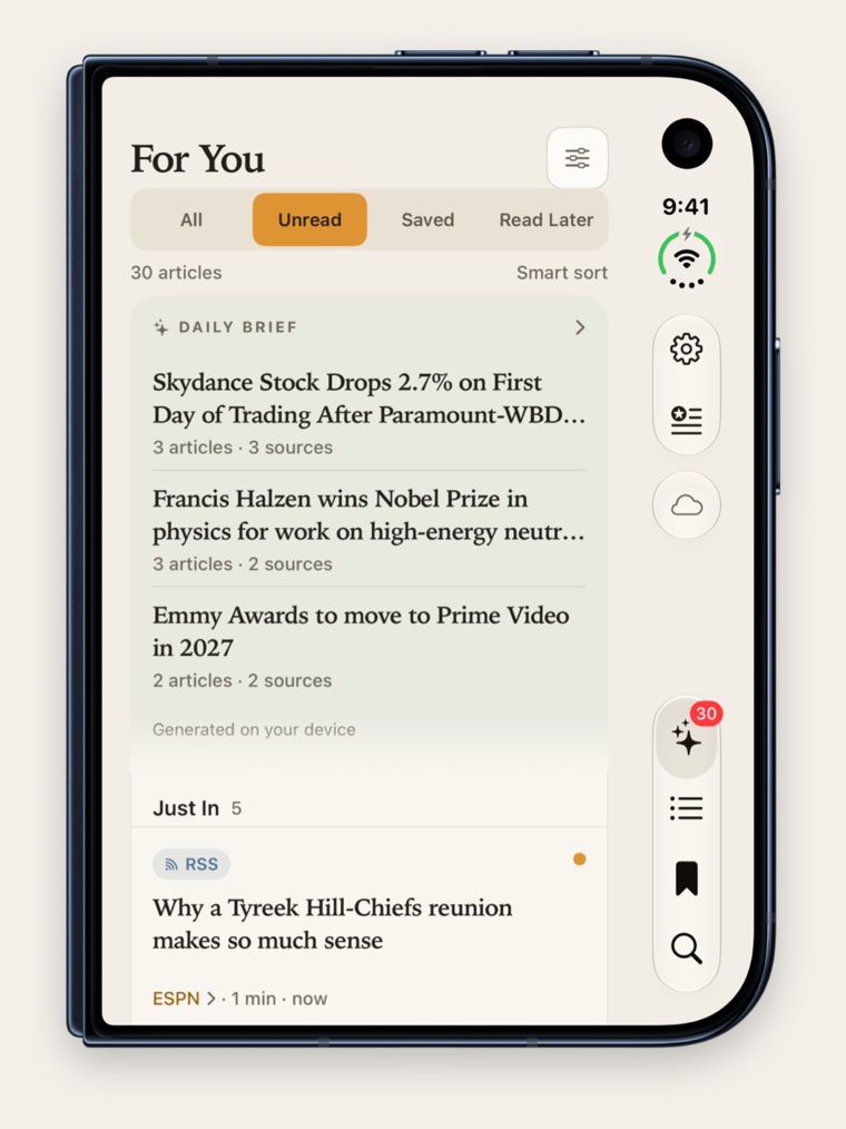 TechnoDaily: the For You screen and the Daily Brief